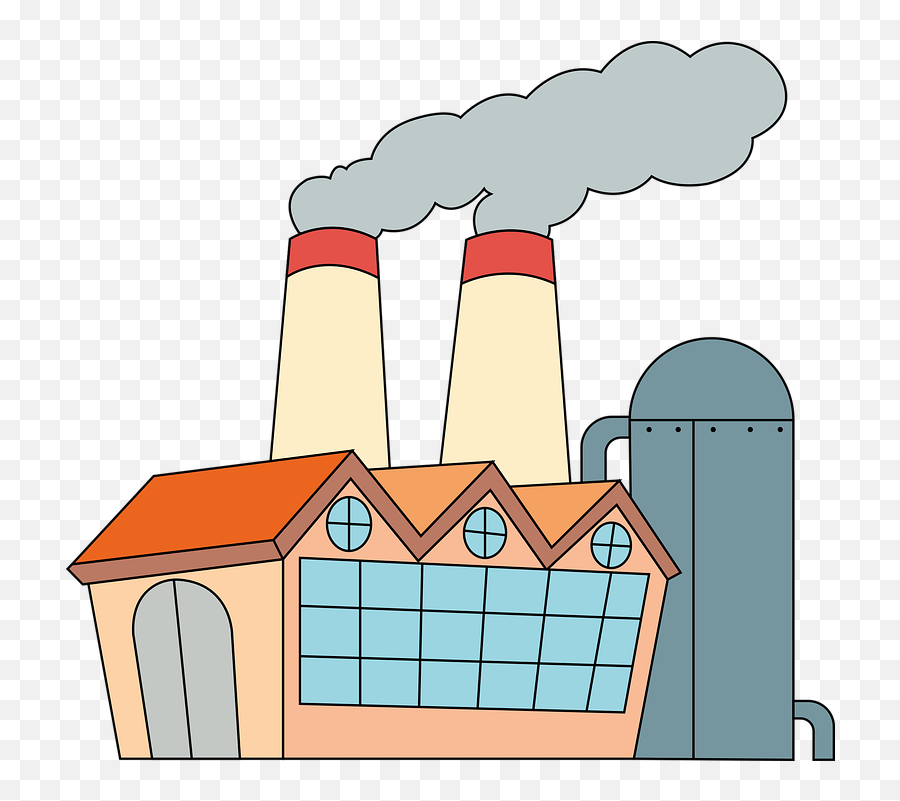 Factory Chimney Smoke - Free Vector Graphic On Pixabay Fabrica Con Humo Png,Factory Icon Vector Free