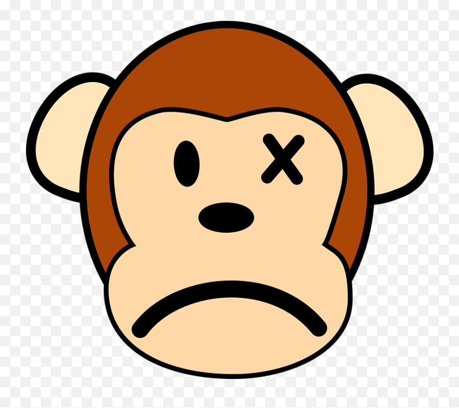 Monkey Mad Angry - Free Vector Graphic On Pixabay Easy Monkey Face Drawing Png,Mad Face Png