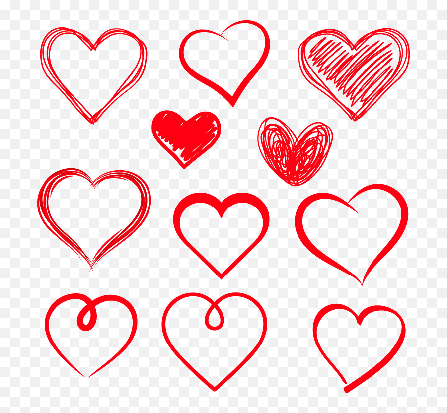 Download Drawing Heart Royalty - Heart Hand Drawn Vector Heart Hand Drawing Vector Png,Hand Drawn Heart Png