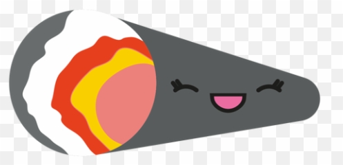 Kawaii Face Temaki Sushi Icon - Transparent PNG u0026 SVG vector Sushi Desenho Png