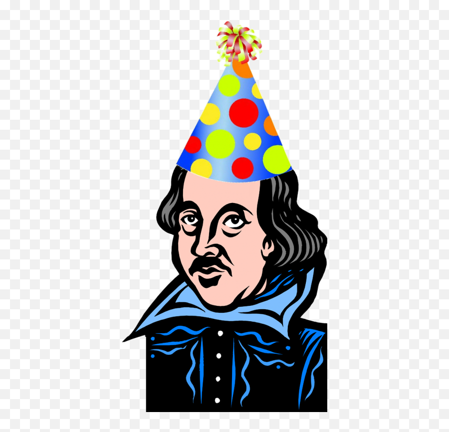 Cartoon Shakespeare With Birthday Hat - Kantu0027s Categorical William Shakespeare Birthday Png,Party Hat Transparent Background