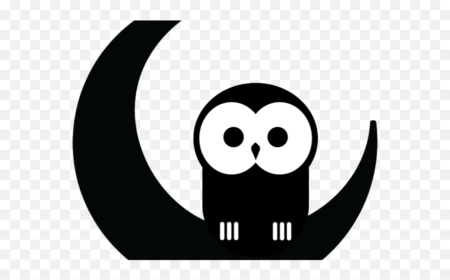 Download Snowy Owl Clipart Night - Owl Logo Transparent Black And White Night Owl Clipart Png,Owl Transparent