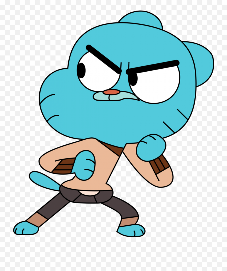 Gumball Watterson Ready To Fight Png Image