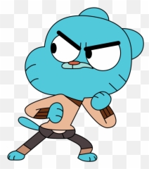 Gumball Watterson Ready To Fight Png Image