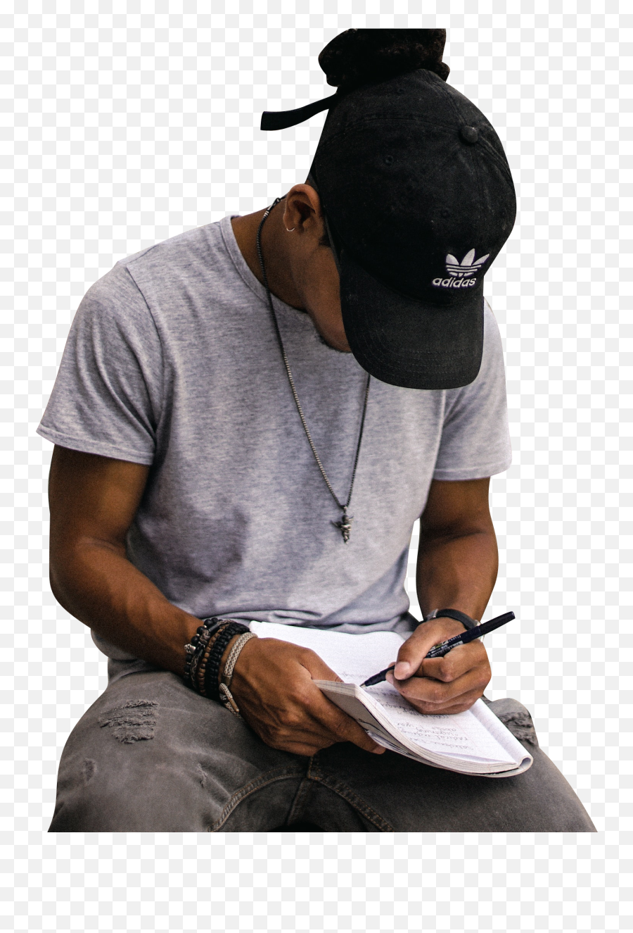 Download Free Png Man With Cap Writing Transparent - Man Writing Transparent,Baseball Cap Transparent Background
