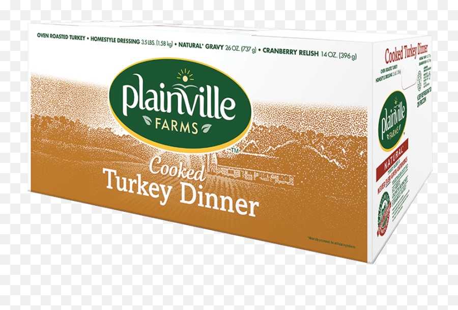 Cooked Turkey Dinner Plainville Farms - Carton Png,Cooked Turkey Png
