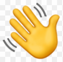 Waving Hand Emoji Png Transparent - Wave