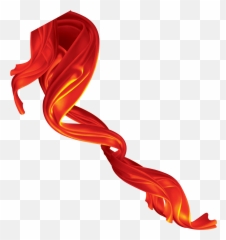 Download Red Silk Ribbon - Flowing Red Silk Png,Silk Png
