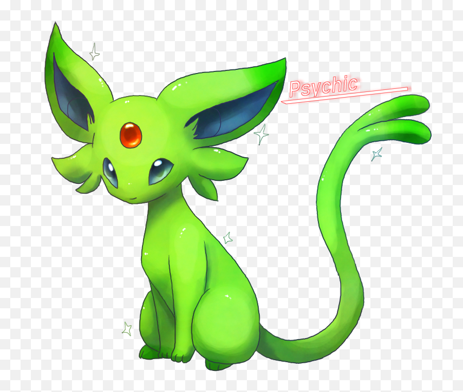 Pokemon Shiny Espeon Transparent Png - Shiny Espeon Cute,Espeon Png