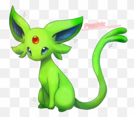 Pokemon Shiny Espeon Transparent Png - Shiny Espeon Cute,Espeon Png