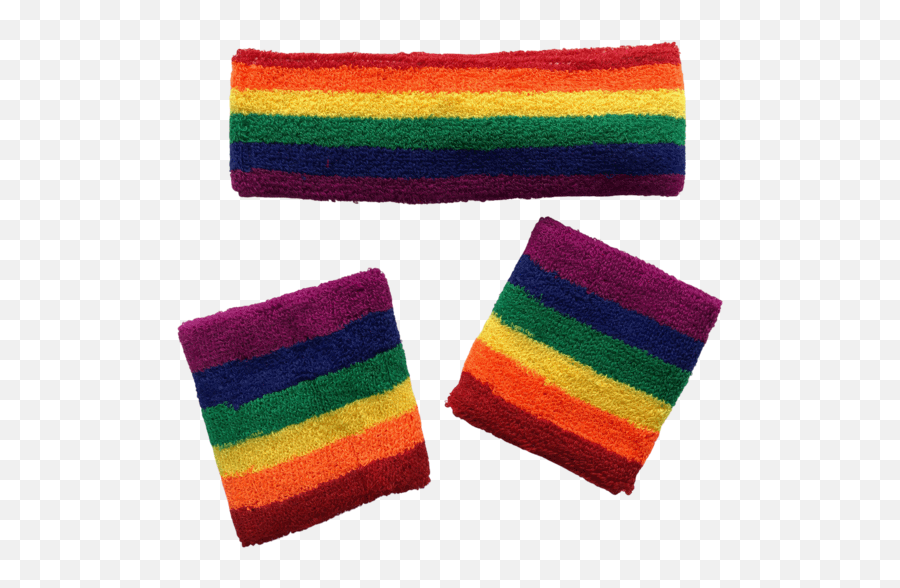 Rainbow Sweat Band Set - Wool Png,Sweatband Png