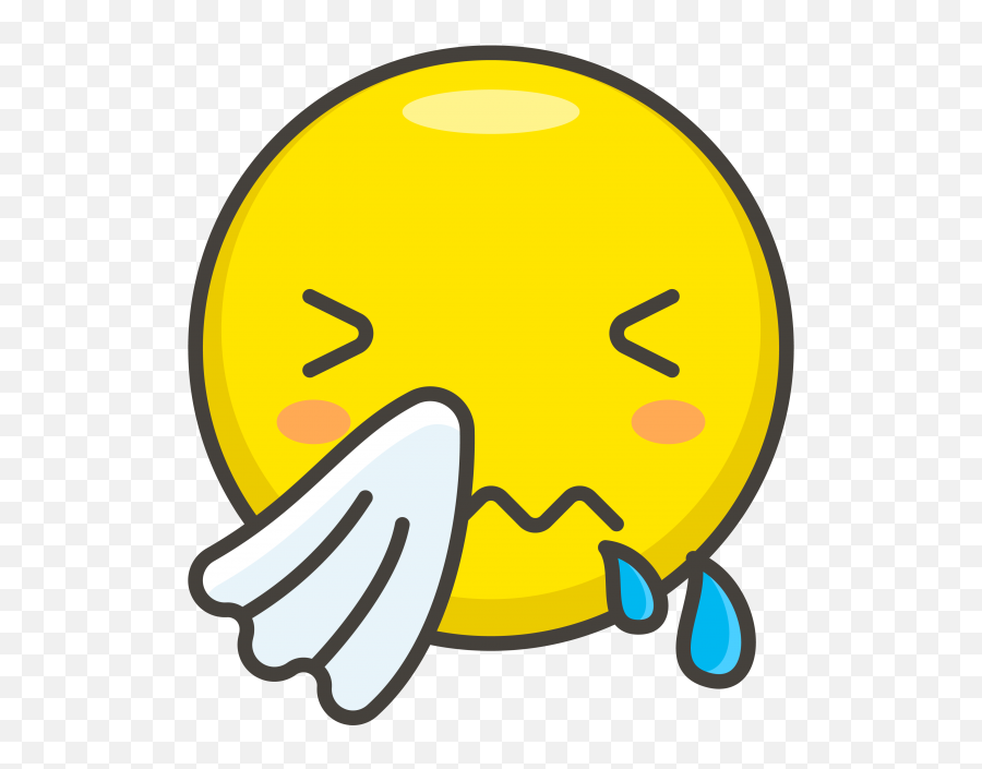 Download Sneezing Face Emoji - Black And White Ladder Hd Free Out Sick Icon Png,Worried Emoji Png