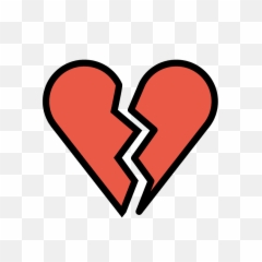 Broken Heart Emoji - Svg png
