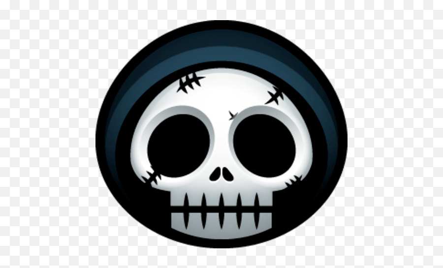 Halloween Emoticon Smileys For Facebook - Grim Reaper Head Png,Skull Emoji Png