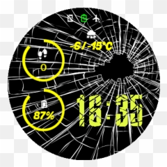 Broken Glass By Ldm - Amazfit Verge AmazFit Xiaomi Circle png