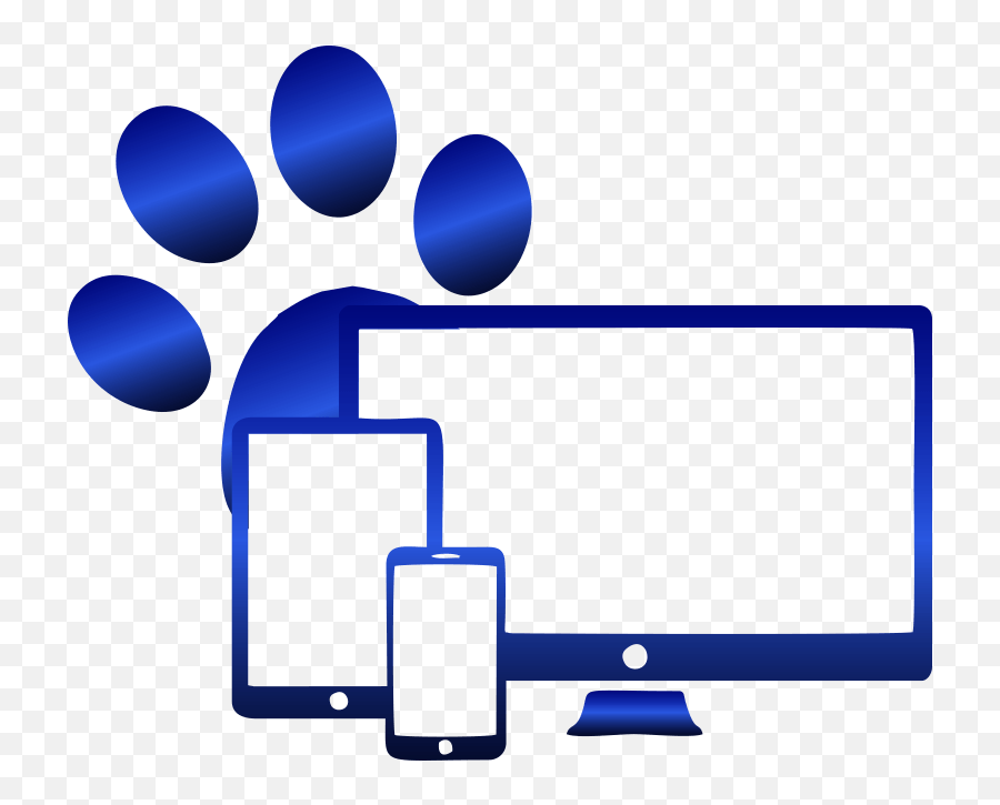Top Paw Websites Logo Design - Horizontal Png,Blue Paw Logos