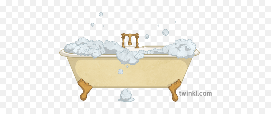 Ks3 Bubble Bath Illustration - Twinkl Bathtub Skirt Png,Bubble Bath Png