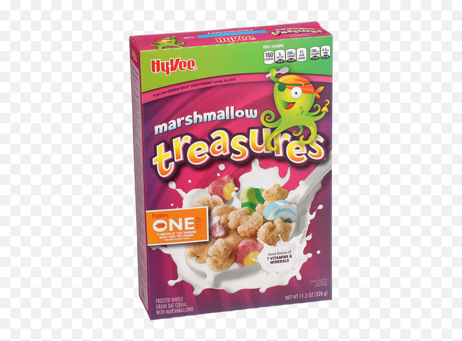 Hy - Vee One Step Marshmallow Treasures Cereal Hyvee Aisles Hy Vee Cereal Png,Marshmallows Png