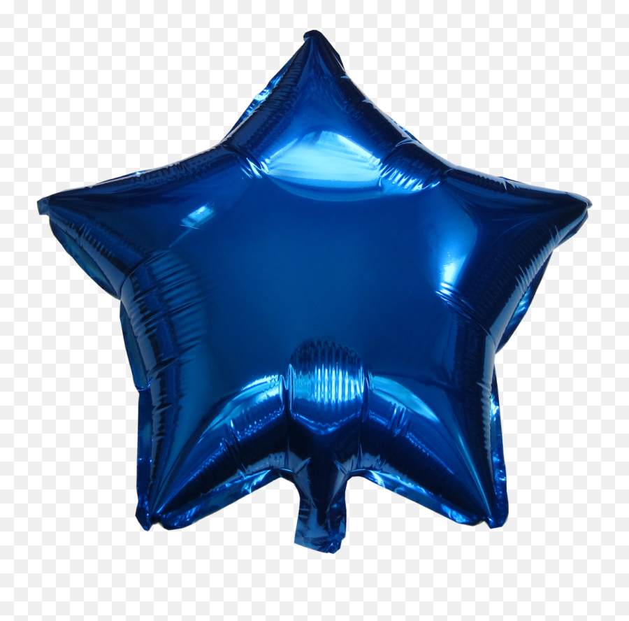 Star Shape Balloon 17 Blue - Star Balloon Png Blue,Star Shape Png