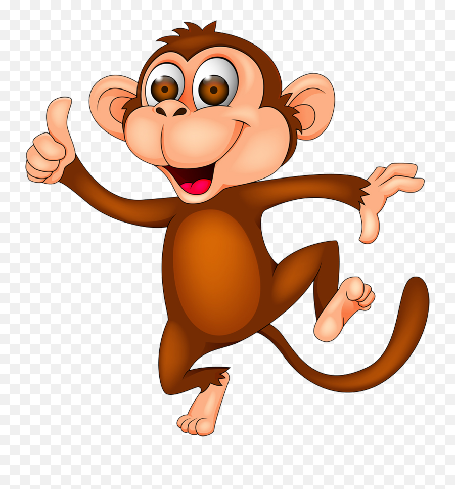 Clipart Monkey Transparent Background - Monkey Cartoon Png,Monkey Transparent Background