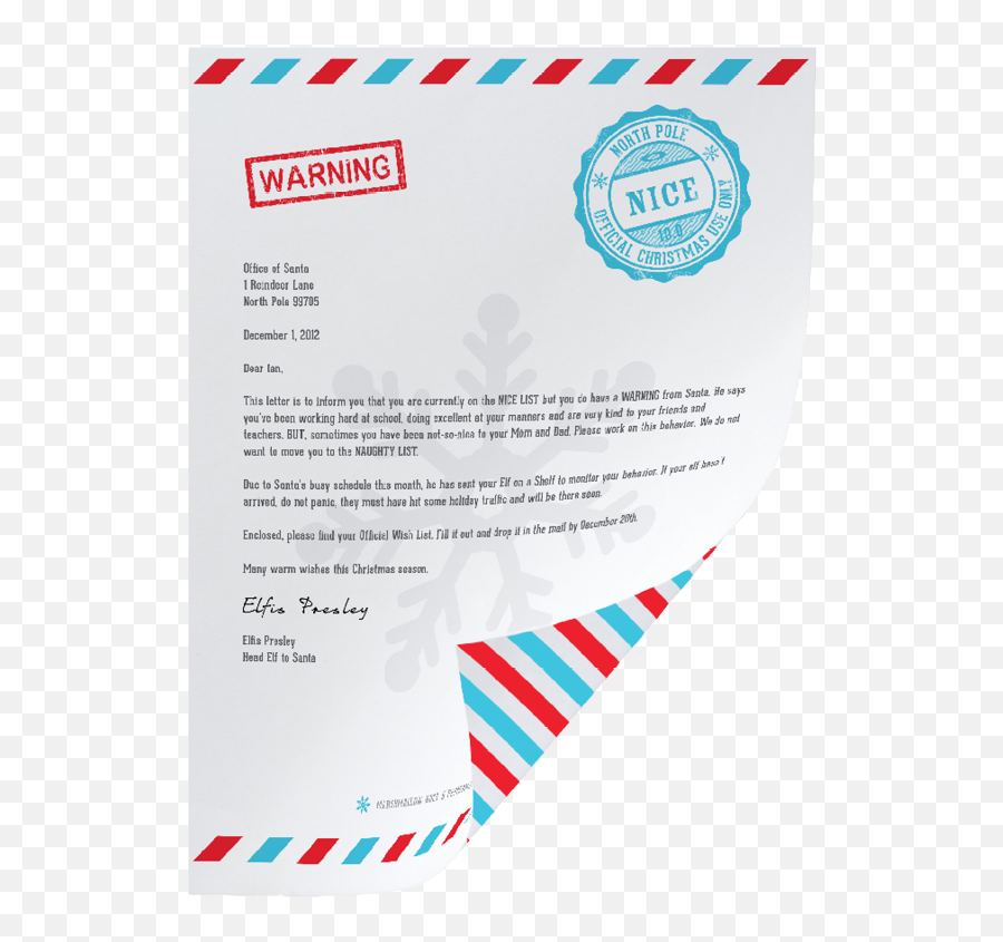 Pin - Warning Stamp Png,Elf On The Shelf Logo