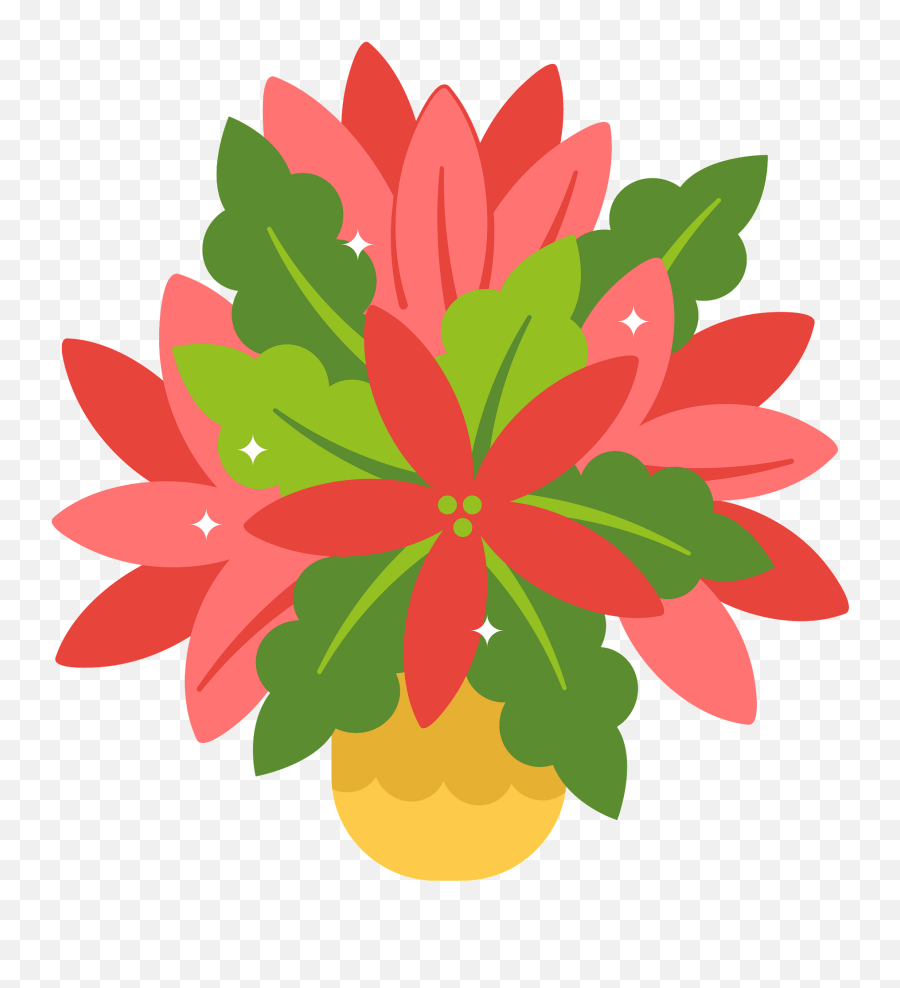 Poinsettia Clipart - Illustration Png Download Full Size Natural Foods,Poinsettia Transparent Background