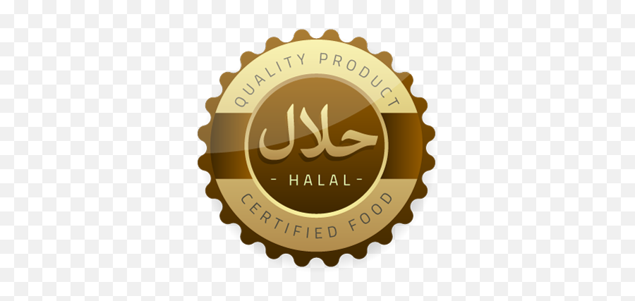 Gold Halal Certified Food Label And - Event Png,Food Label Icon