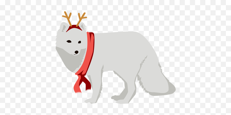Arctic Fox Polar Flat Xmas - Animal Figure Png,Arctic Fox Icon