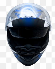 Adult Full Face Blue Snowmobile Helmet Electric Heated Shield - Motorcycle png