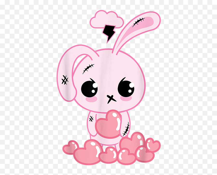 Pastel Goth Kawaii Clothing Creepy Cute Bunny - Goth Bunny Png,Pastel Goth Icon