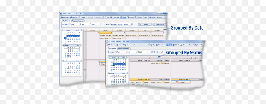 Eioboard Electronic In Out Board - Calander Help Guide Vertical Png,Groupwise Icon