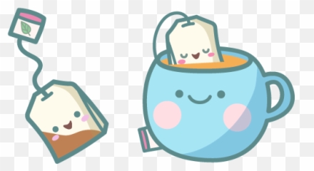 Cute Tea Bag And Cup Of Cursor U2013 Custom - Kawaii png