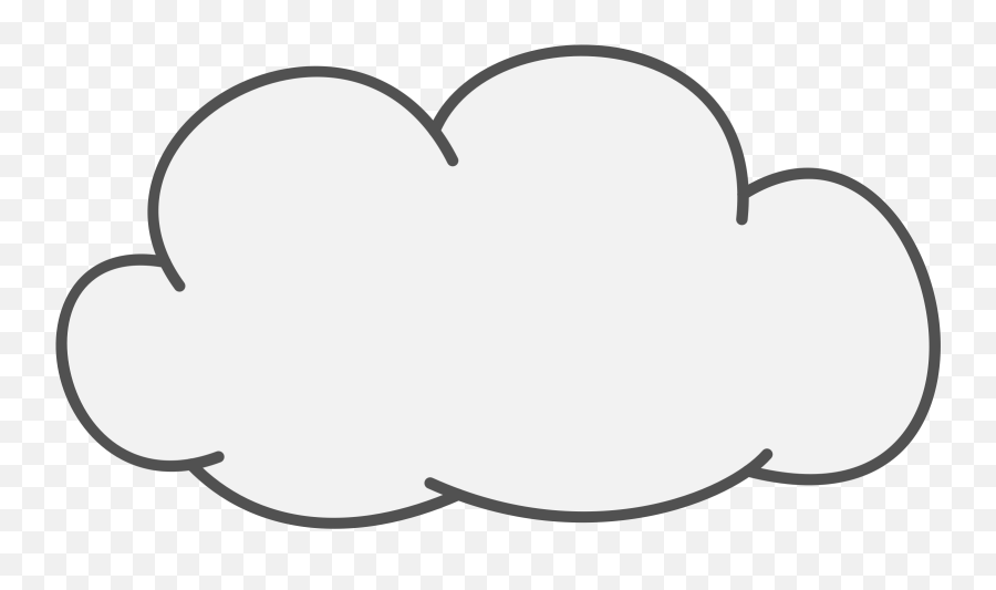 Png Cloud Clipart - Cartoon Cloud Transparent Background,Clouds Clipart Png