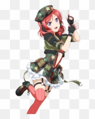 School Idol Tomodachi - Cards Album 595 Nishikino Maki SR Love Live Militar png