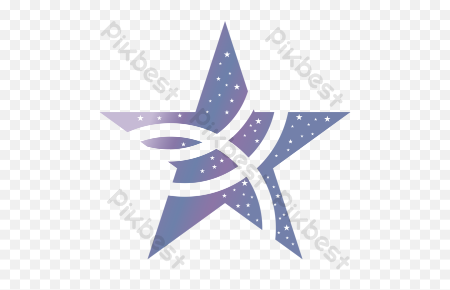 Starry Five - Pointed Star Decoration Icon Element Download Png,Star Circle Icon