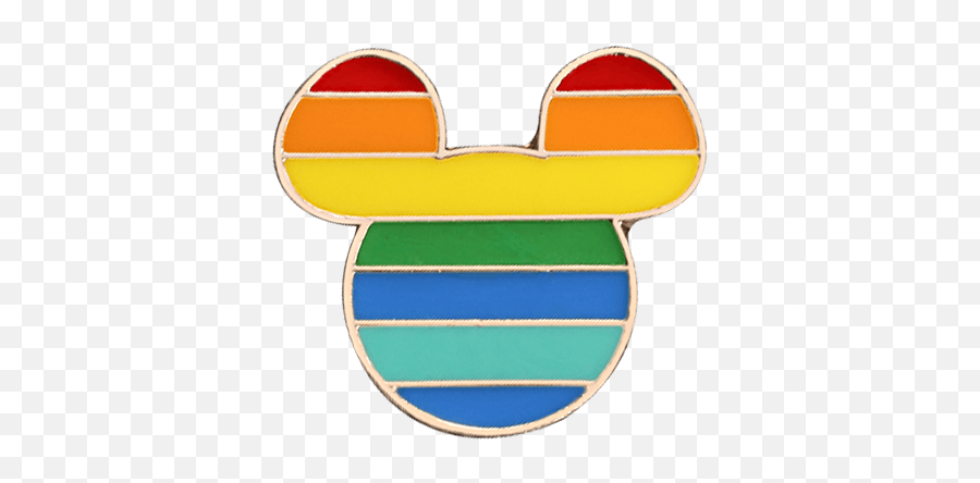 Cartoon Cute Rainbow Enamel Pin Colorful Flag Heart Net Lgbt - Brooch Png,Bisexual Icon
