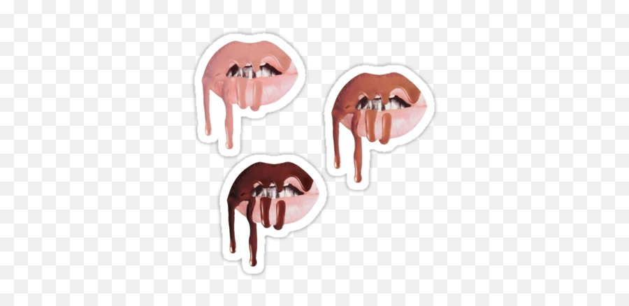 Kylie Jenner Lip Kit Logo Stickers - Kylie Jenner Lip Art Png,Kylie Jenner Transparent