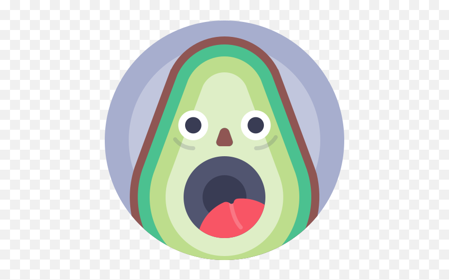 Avatar Avocado Food Scream Free Icon - Avocado Screaming Png,Scream Png