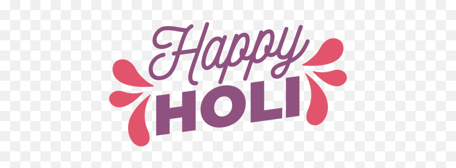 Happy Holi Lettering - Transparent Png U0026 Svg Vector File Happy Holi Text Png,Happy Png