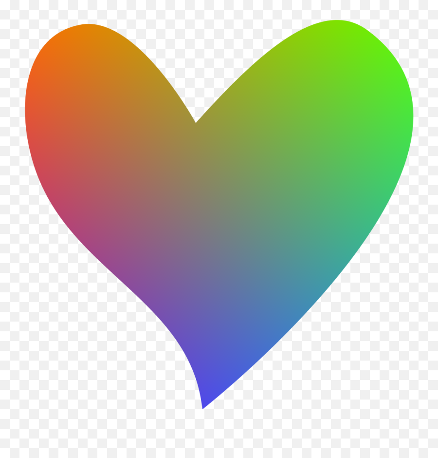 Free Rainbow Heart Transparent Background Download - Heart Multicolor Png,Transparent Heart Clipart