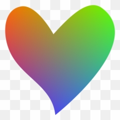 Free Rainbow Heart Transparent Background Download - Heart Multicolor Png,Transparent Heart Clipart