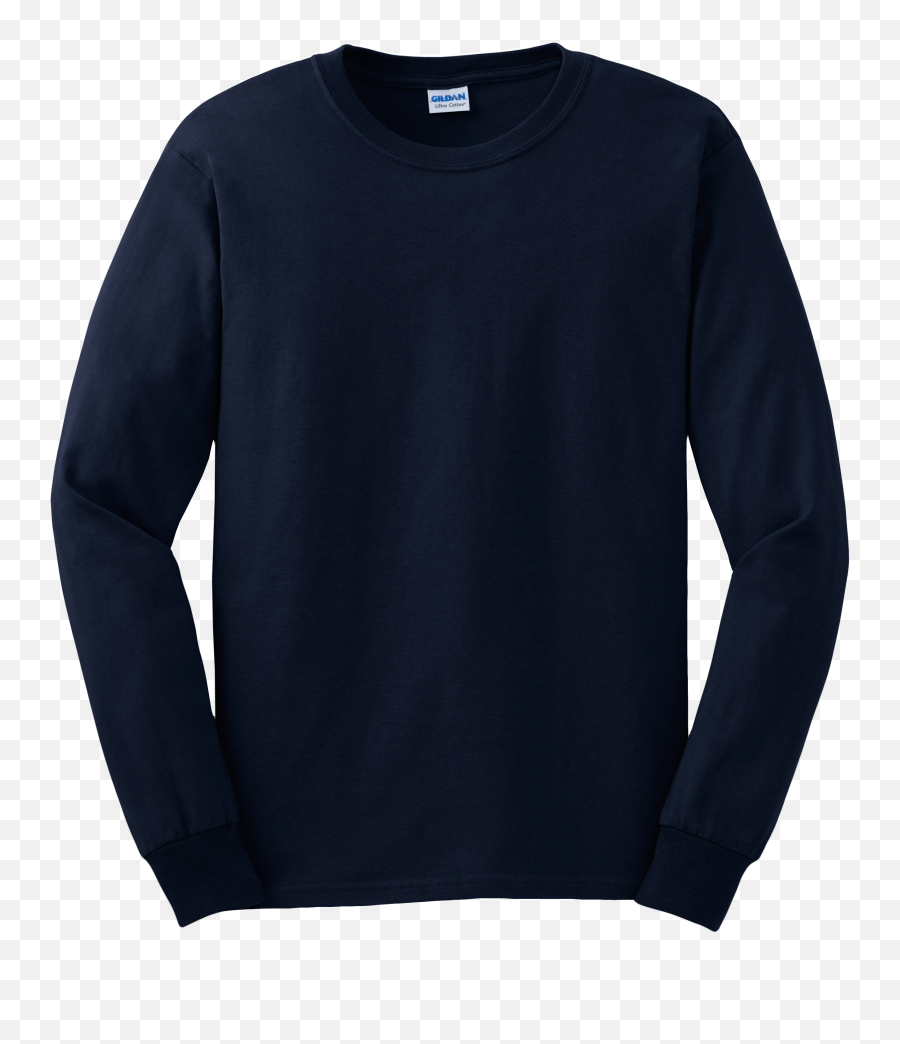 Ultra Cotton 100 Long Sleeve T Shirt Blue Moose - Long Sleeve Tshirt Black Png,Blue Shirt Png
