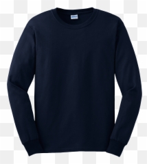 Ultra Cotton 100 Long Sleeve T Shirt Blue Moose - Long Sleeve Tshirt Black Png,Blue Shirt Png