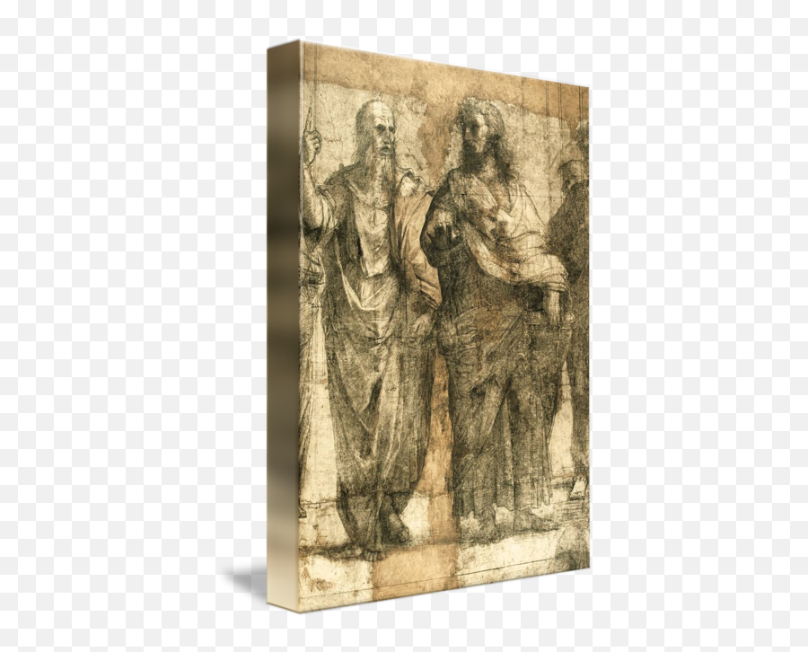 Platon And Aristotle By - Carving Png,Aristotle Png