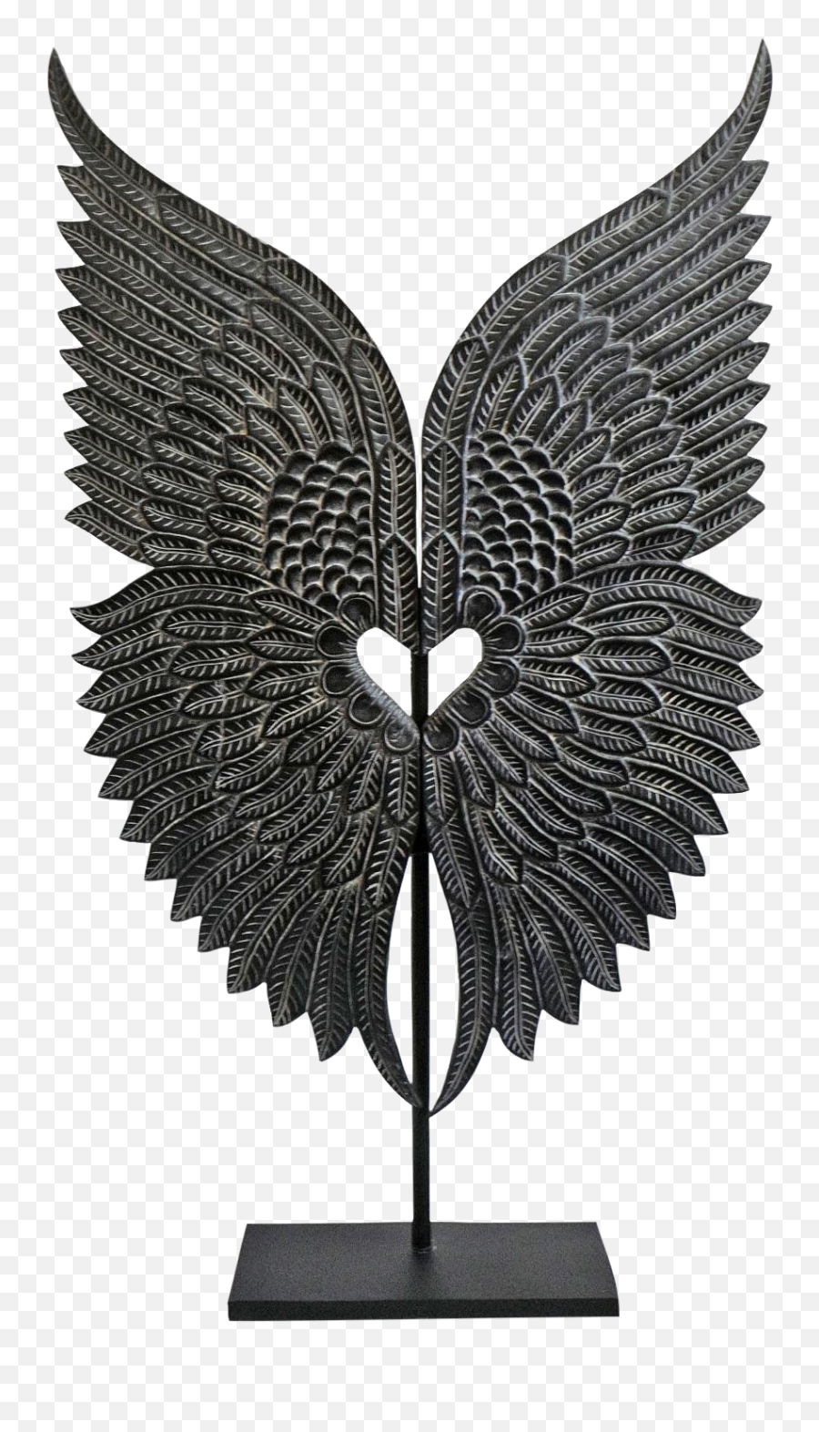 Wood Angel Wings - Silueta Descuento Png,White Angel Wings Png