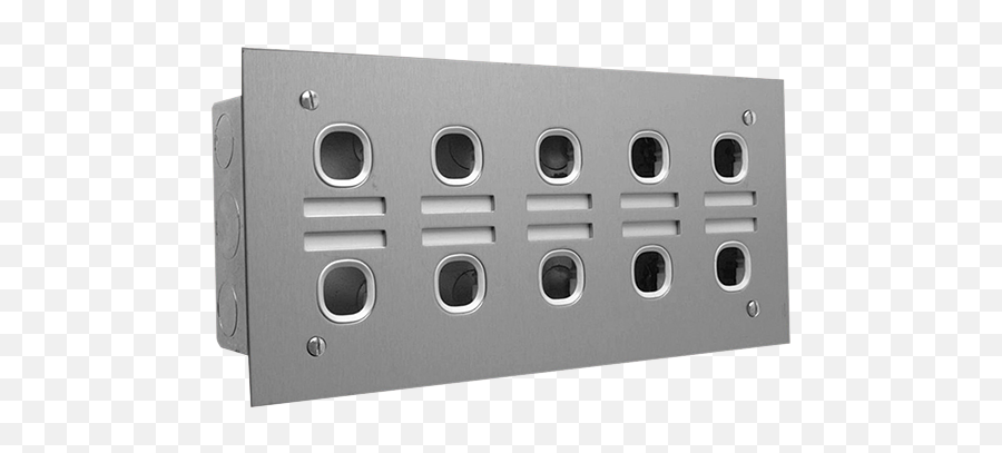 Switch Plate 10 Gang Stainless Steel - Gadget Png,Light Switch Png