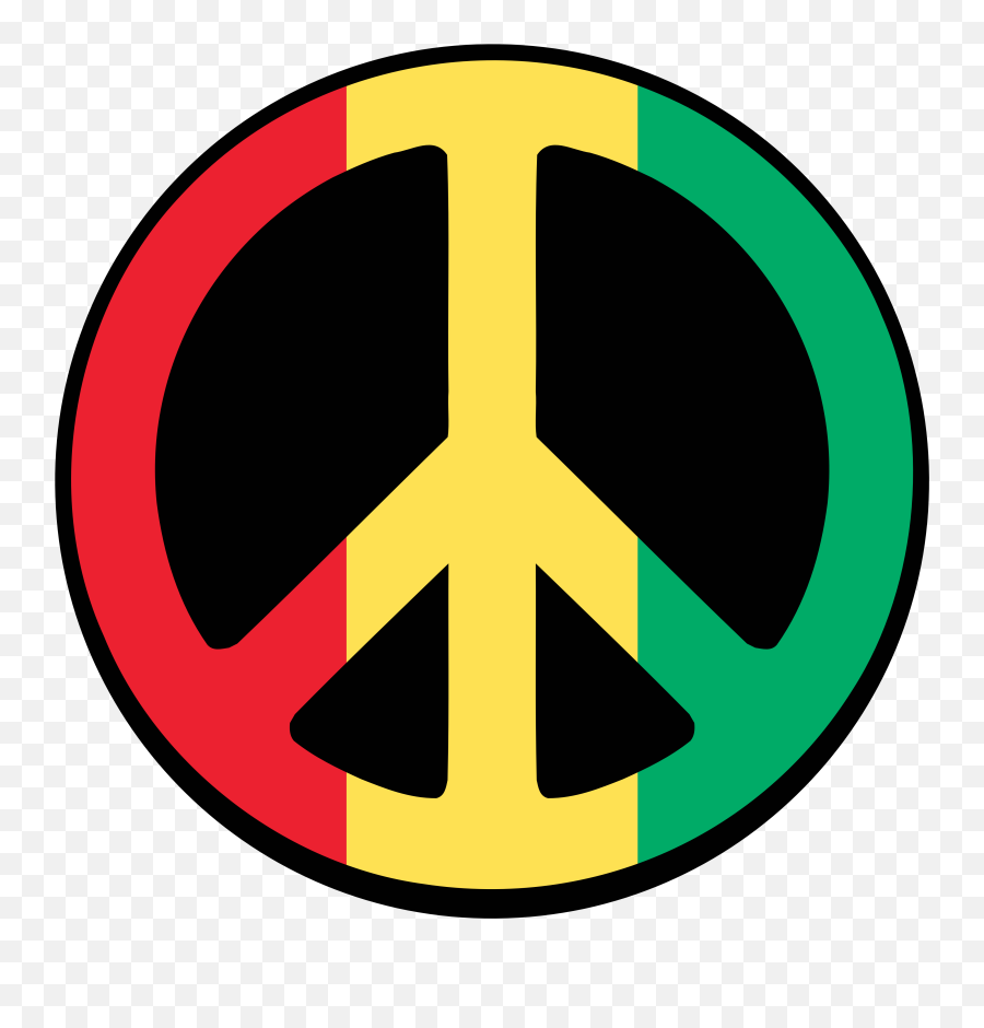 Peace Logo - Peace Sign Red Yellow Green Png,Peace Logo