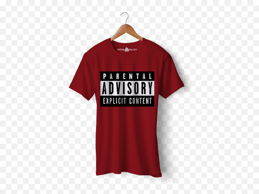 Explicit Content Round Neck T - Shirt Opium Valley Customize T Shirt Black Png,Explicit Content Png