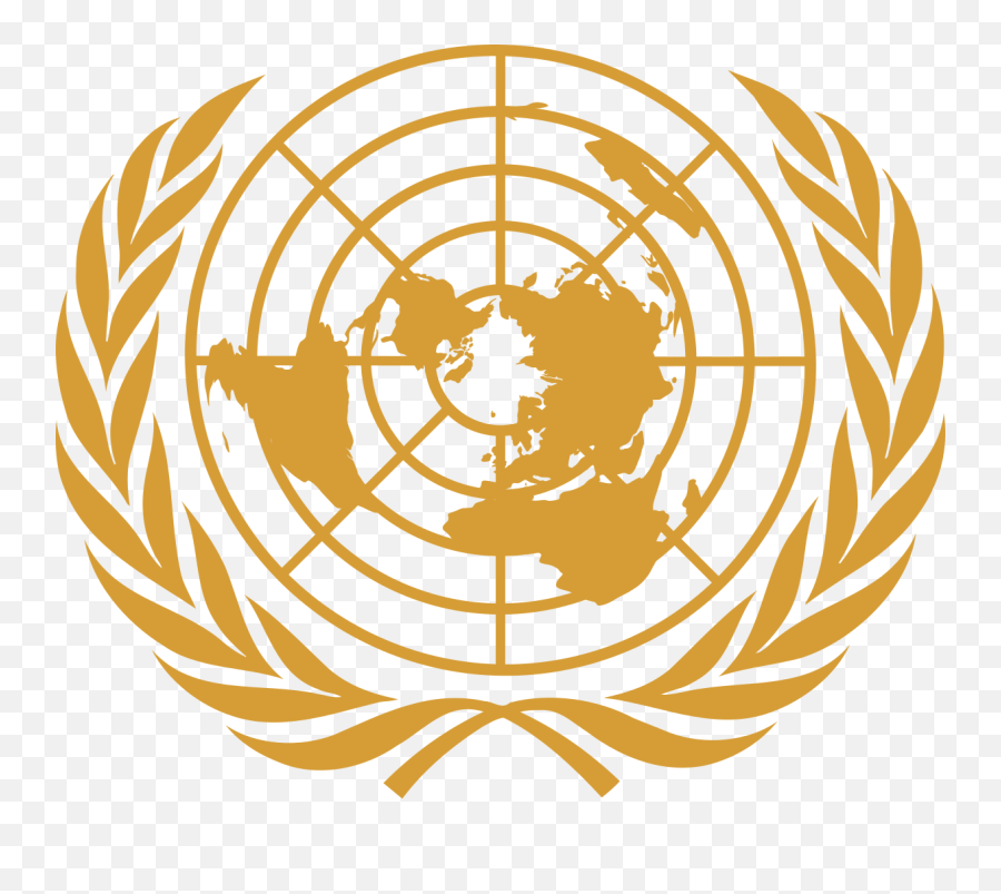 Un Emblem Gold - United Nations Png,United Nations Logo Png