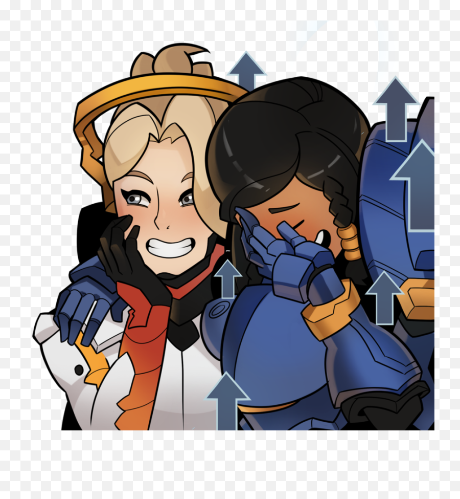 Overwatch Mercy And Pharah - Mercy And Pharah Meme Png,Overwatch Mercy Png